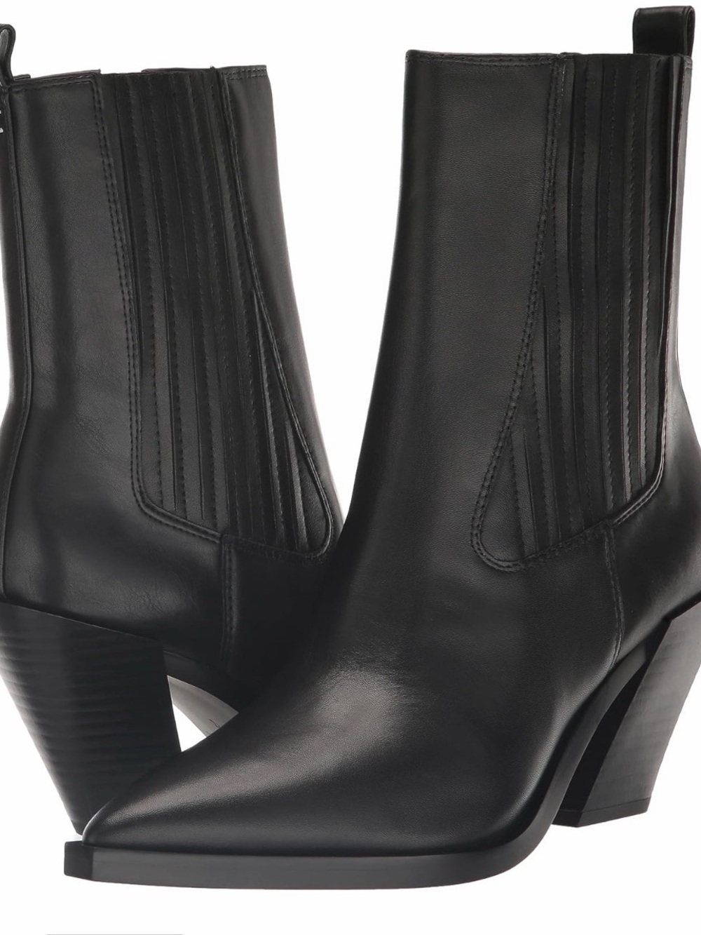Sam Edelman Mandey Leather Western Ankle Boots Size 7